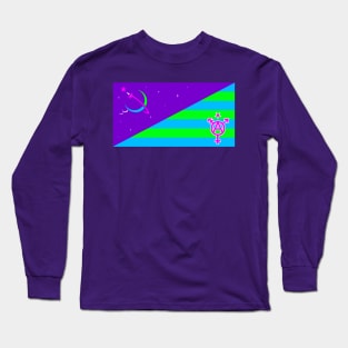 Fully Automated Luxury Queer Space Communism Flag Long Sleeve T-Shirt